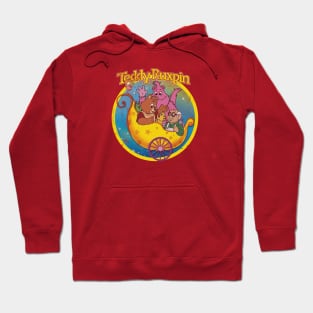 Retro Cartoon Teddy Bear and Friends Hoodie